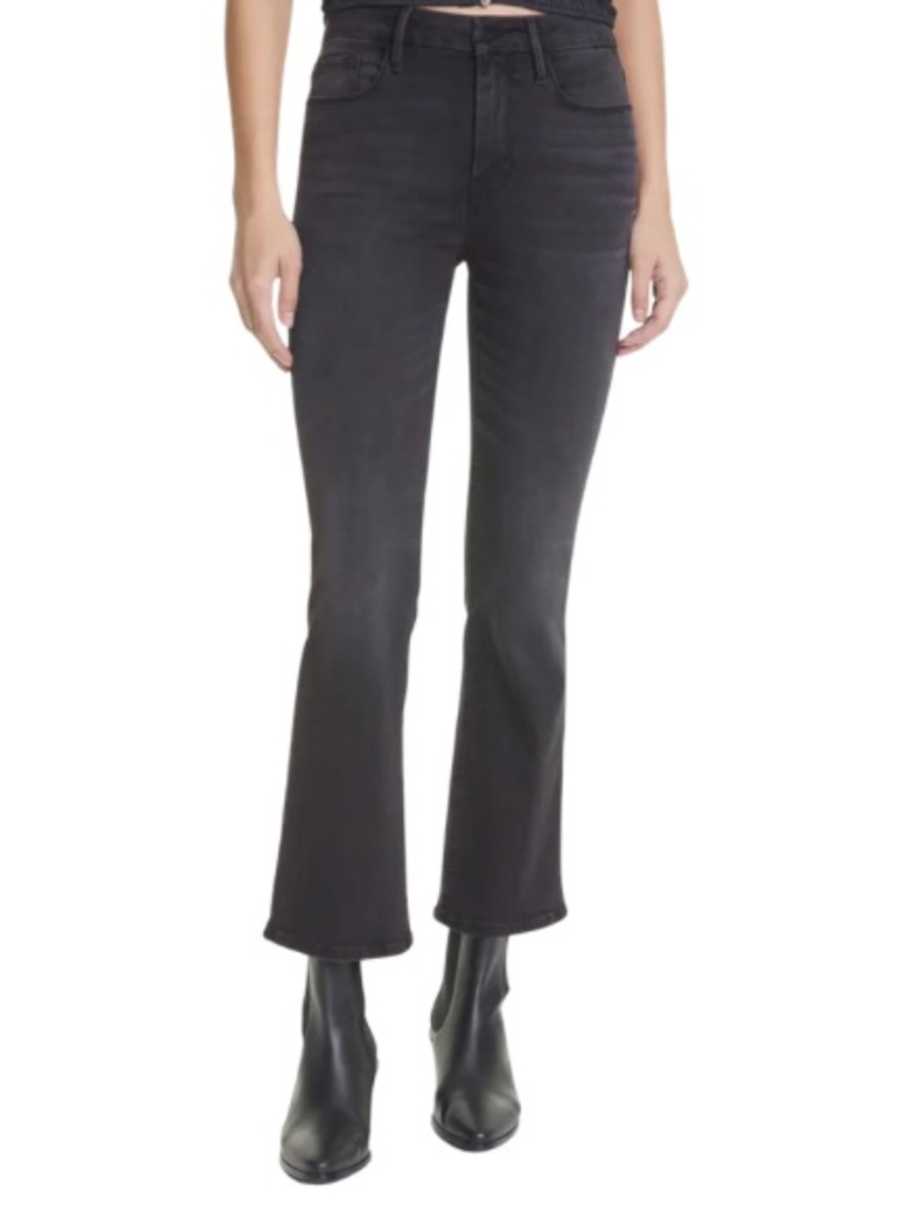 Frame Le Crop Mini Black Jeans